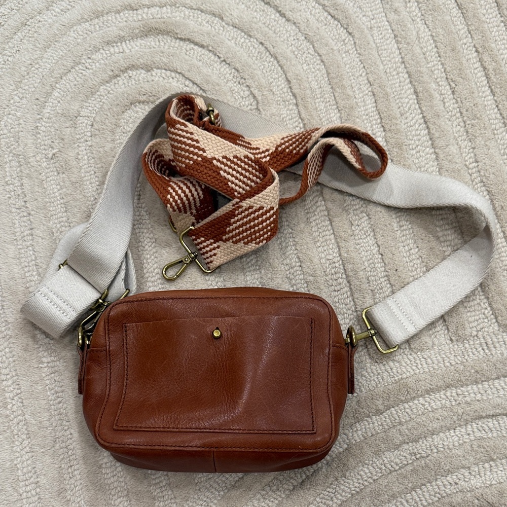 Madewell Brown Leather Crossbody Bag